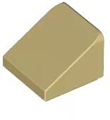 LEGO® 54200c2 - LEGO világos krémszínű (tan) lap 1 x 1 x 2/3 méretű, lejtő (54200c2)