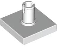 LEGO® 2460c1 - LEGO fehér csempe 2 x 2 méretű, pin csatlakozóval (2460c1)
