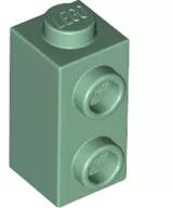 LEGO® 32952c48 - LEGO homokzöld kocka 1 x 1 x 1 2/3 méretű 1 oldalán 2 bütyökkel (32952c48)