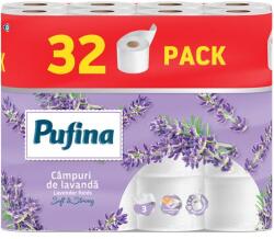 Pufina Toalettpapír, 3 rétegű, kistekercses, 32 tekercs, PUFINA "Lavender Fields", levendula illattal PP21049 (PP21049)