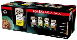 Sheba Delicacy Poultry Flavours 40x85 g teljes értékű nedves eledel felnőtt macskáknak zselés darabokban kacsa, csirke, baromfi és pulyka