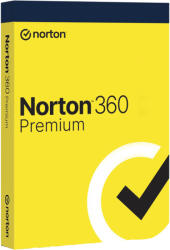 Symantec 360 Premium + 75 GB Cloud Storage 10 eszköz / 1 év Előfizetés EU Elektronikus licenc