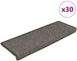 vidaXL 30 db lépcsőszőnyegek öntapadós szizál kinézetű 65x21x4 cm (3365884)