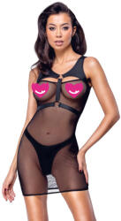 Cottelli Collection Net Mini Dress & Thong Set 2719169 Black XL