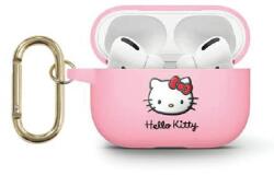 Hello Kitty 3D Kitty Head Airpods Pro 2 Szilikon tok - Pink (HKAP23DKHSP) (HKAP23DKHSP)