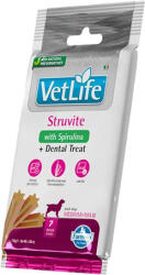 Vet Life Struvite with Spirulina + Dental Treat, Medium & Maxi (3 tasak ~ 3 x 7 db rágórúd ~ 3 x 100 g) 300g