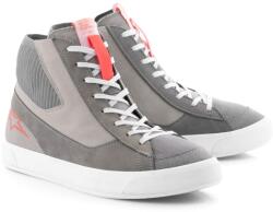 Alpinestars Stated motoros cipő világosszürke-fluo piros-fehér