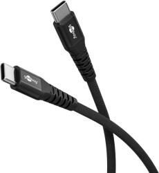 Goobay 73953 USB-C apa - USB-C apa 2.0 Adat és töltőkábel 1m - Fekete (73953) (73953)