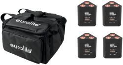 EUROLITE Set 4x AKKU TL-3 QCL RGB+UV Trusslight + SB-4 Soft Bag