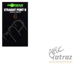 Korda Straight Point Barbless 4 - Korda Szakállnélküli Pontyozó Horog (KSPHB4)