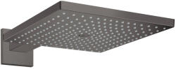 Hansgrohe Raindance E 300 szögletes fejzuhany zuhanykarral EcoSmart, szálcsiszolt fekete króm 26239340 (26239340)