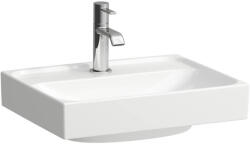 Laufen Meda porcelán kézmosó csiszolt alsó felülettel 45x35 cm csaplyuk és túlfolyó nélkül, LCC bevonattal, fehér H8161114001121 (H8161114001121)