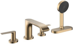 Hansgrohe Vivenis 4 lyukú, peremre szerelhető kádcsaptelep sBox-szal, szálcsiszolt bronz 75444140 (75444140)
