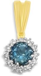 ÉkszerM Arany Medál Briliáns és Topáz Kővel AU 93803