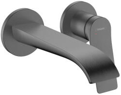 Hansgrohe Vivenis egykaros falsík alatti mosdócsaptelep 19, 5 cm-es kifolyóval, szálcsiszolt fekete/króm 75050340 (75050340)