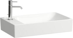 Laufen Meda porcelán kézmosó 60x35 cm csaplyukkal és túlfolyóval, balos/fehér H8121130001051 (H8121130001051)
