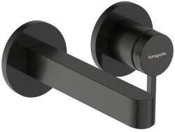 Hansgrohe Finoris egykaros falsík alatti mosdócsaptelep 16, 8 cm-es kifolyóval, szálcsiszolt fekete króm 76051340 (76051340)