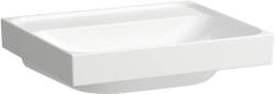 Laufen Meda porcelán mosdó 55x46 cm csaplyuk és túlfolyó nélkül, LCC bevonattal, fehér H8101124001121 (H8101124001121)