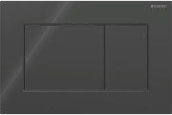 Geberit Sigma01 szögletes működtetőlap 2 mennyiséges öblítéshez, fényes fekete 115.660. DW. 1 (115.660.DW.1)