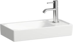 Laufen Meda porcelán kézmosó 46x23, 5 cm csaplyuk és túlfolyó nélkül LCC bevonattal, jobbos/fehér H8151134001121 (H8151134001121)