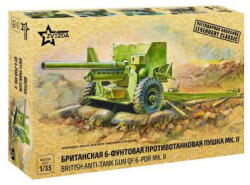 Zvezda British Anti-Tank Gun QF-6 PDR MK II 1: 35 (3518) (3518_Z)