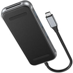 Vention USB-C -> HDMI/USB-C Gen 1/USB 3.0 x 2/RJ45/SD/TF/TRRS 3.5mm/PD (0, 15m Szürke Aluminum Ötvözet) Dokkoló (TQMHB)