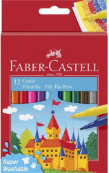 Faber-Castell Filctoll készlet, FABER-CASTELL, 12 különböző szín"Castle (554201) - nyomtassingyen