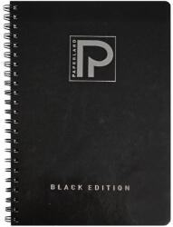 PAPERLAND Caiet cu spirala A5, 96 file, coperta carton, dictando, PAPERLAND Black Edition (24800047)