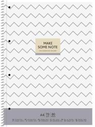 Shkolyaryk Publishing House Spirálfüzet, A4+, kockás, 80 lap, SHKOLYARYK "MAKE SOME NOTE", vegyes (SB806505K) - tintasziget