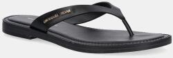 MICHAEL Michael Kors bőr flip-flop Koko fekete, női, lapos talpú, 40S5KOFA1L. 001 - fekete Női 37