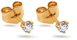 Heratis Forever Stekkeres fülbevaló lab-grown gyémánttal Brynn, sárga arany 14K ALLG001