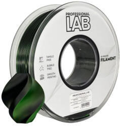  PLA SILK FEKETE-ZÖLD dual color (kétszínű) filament - 1kg - átmérő 1, 75mm +/- 0, 03mm / Professional Labs