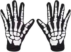 HARAHU Skeleton kesztyűk - Fekete KP37692