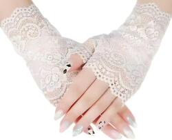 HARAHU Elegant Ujjatlan kesztyűk - Fehér KP37687