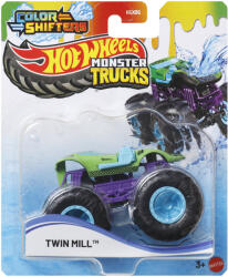 Mattel Hot Wheels Monster Trucks: Twin Mill mașină cu schimbare de culoare 1/64 - Mattel (HGX06/JDV94)