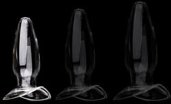 ClearlyHorny Üveg dugó Open Glass S - prémium üveg anális eszköz - pajkospajtas