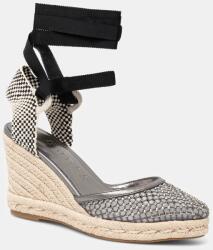 Guess espadrilles CHARMI fekete, éksarkú, FLJCHA FAB04 - fekete Női 38