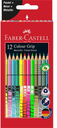 Faber-Castell Színes ceruza Faber-Castell Grip 12 db-os klt. (pasztell, neon, metál színek) (FC201569)