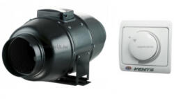 Vents TT-SILENTA-M 250 Hang- és hőszigetelt csőventilátor RS-1-400 N Fordulatszám szabályzóval - ventilatorwebaruhaz