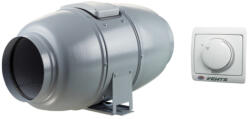 Blauberg ISO-MIX 125 Hangszigetelt csőventilátor RS-1-400 N Fordulatszám szabályzóval