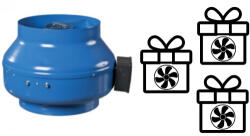 EGYEDI AJÁNLAT VENTS 400 VKM Centrifugális csőventilátor ajándék 3db ventilátor