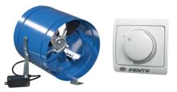 Vents VKOM 200 Ipari axiál csőventilátor RS-1-400 N Fordulatszám szabályzóval - ventilatorwebaruhaz