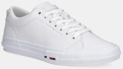 Tommy Hilfiger bőr sportcipő TH HI VULC STREET LOW RWB LTH fehér, FM0FM05312 - fehér Férfi 41