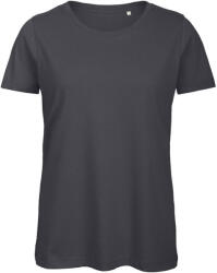 B&C lezser szabású minősített Női biopamut póló BD63, Dark Grey-S (BD632306)