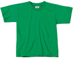 B&C Collection gyerek rövid ujjú, környakas póló B07, Kelly Green-9/11 (BB071404)