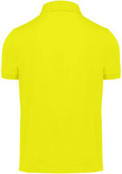 B&C modern, klasszikus stílusú, előzsugorított galléros férfi pamut póló O01, Pixel Lime-S (BO018306)