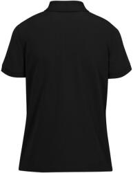 B&C modern, klasszikus stílusú, előzsugorított galléros Női pamut póló O02, Black-S (BO020306)