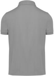 B&C modern, klasszikus stílusú, előzsugorított galléros férfi pamut póló O01, Sport Grey-XL (BO011509)