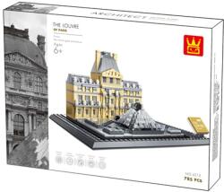 WANGE 4213 - Párizsi Louvre - Franciaország építőjáték - 100% kompatibilis minden más kedvelt márkával - epitojatek