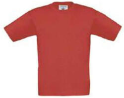 B&C Collection gyerek rövid ujjú, környakas póló B07, Red-12/14 (BB070505)